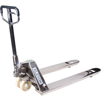Manual Pallet Truck, Stainless Steel, 48" L x 27" W, 5500 lbs. Capacity Les Distributions ICE