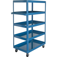 Shelf Carts , 5 Tiers, 18" W x 61" H x 30" D, 900 lbs. Capacity Les Distributions ICE