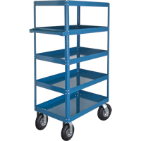 Shelf Carts , 5 Tiers, 24" W x 65" H x 36" D, 900 lbs. Capacity Les Distributions ICE