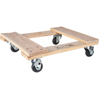 Socle roulant en bois dur, Roues en Polyol&eacute;fine, Capacit&eacute; de 1000 lb, 18" la x 24" p x 7" h Les Distributions ICE