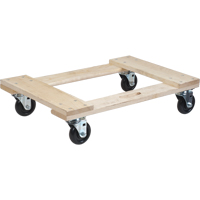 Socle roulant en bois dur, Roues en Polyol&eacute;fine, Capacit&eacute; de 900 lb, 18" la x 24" p x 7" h Les Distributions ICE