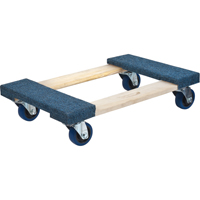 Socle roulant en bois dur &agrave; bouts avec tapis, Cadre en Bois, 18" la x 24" lo, Capacit&eacute; 1400 lb Les Distributions ICE