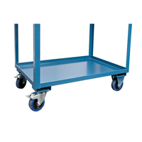 Mobile Service Cart, 2 Tiers, 24" W x 57" H x 40" D, 1200 lbs. Capacity Les Distributions ICE