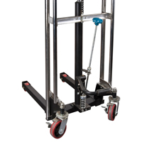 Gerbeur hydraulique &agrave; plateforme, M&eacute;canisme Pompe au pied, Capacit&eacute; de 880 lb, Levage max de 60" Les Distributions ICE