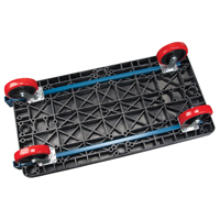Plastic Platform Truck, 48" L x 24" W, 2500 lbs. Cap., Polyurethane Wheels Les Distributions ICE