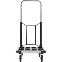 Chariot &agrave; plateforme repliable, Acier inoxydable, 300 lb, 28" lo x 16" la, Hauteur 33-1/2" Les Distributions ICE