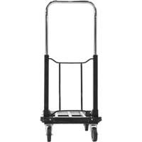 Chariot &agrave; plateforme repliable, Acier inoxydable, 300 lb, 28" lo x 16" la, Hauteur 33-1/2" Les Distributions ICE