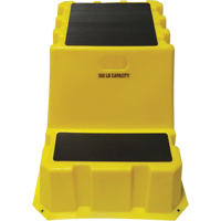 Escabeaux emboîtables industriels, 2 marches, 32-3/4" x 25-3/4" x Hauteur 20-1/2" Les Distributions ICE