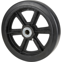Mold-On Rubber Wheels, 8" (203.2 mm) Dia. x 2" (50.8 mm) W, 600 lbs. (272.155 kg.) Capacity Les Distributions ICE