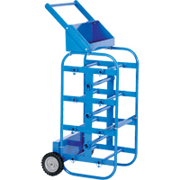 Chariot portatif pour mat&eacute;riaux bobin&eacute;s, Acier, 11 Montants, 19-1/2" la x 43-1/4" h x 17-1/2" p, Capacit&eacute; de 150 lb Les Distributions ICE