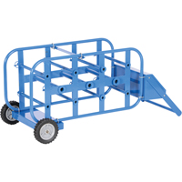 Chariot portatif pour mat&eacute;riaux bobin&eacute;s, Acier, 11 Montants, 19-1/2" la x 43-1/4" h x 17-1/2" p, Capacit&eacute; de 150 lb Les Distributions ICE
