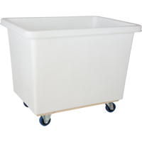 Chariot-caisse en &agrave; parois effil&eacute;es, Poly&eacute;thyl&egrave;ne blanc, 43" lo x 30" la x 34" h, Volume 16 pi³, Capacit&eacute; 600 lb Les Distributions ICE