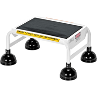 Stop-Step Ladders, 1 Steps, 16" Step Width, 9-9/16" Platform Height, Steel Les Distributions ICE