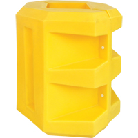 Protecteur de colonne courte, Ouverture int&eacute;rieure 6" x 6", 24" lo x 24" la x 24" h, Jaune Les Distributions ICE