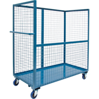 Wire Mesh Stock Truck, Steel, 24" x 55" x 36", 1200 lbs. Capacity Les Distributions ICE