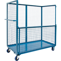 Wire Mesh Stock Truck, Steel, 24" x 55" x 36", 1200 lbs. Capacity Les Distributions ICE