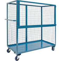 Wire Mesh Stock Truck, Steel, 24" x 55" x 36", 1200 lbs. Capacity Les Distributions ICE