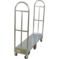 U-Boat Platform Truck, 60" L x 18" W, 1750 lbs. Capacity, Polyurethane Casters Les Distributions ICE