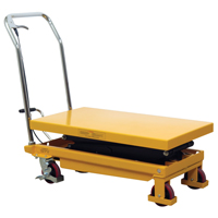 Table &eacute;l&eacute;vatrice &agrave; ciseaux hydraulique, 19,5" lo x 35,5" la/35-1/2" lo x 19-1/2" la, Acier, Capacit&eacute; 770 lb Les Distributions ICE