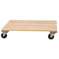 Socle roulant &agrave; plateforme en bois solide, Roues en Caoutchouc, Capacit&eacute; de 1200 lb, 18" la x 30" p x 7" h Les Distributions ICE