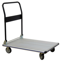 Chariot &agrave; plateforme avec poign&eacute;e pliante, Aluminium, 350 lb, 29" lo x 18-1/2" la, Hauteur 34-1/2" Les Distributions ICE