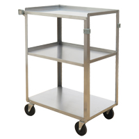Shelf Carts, 3 Tiers, 15-3/4" W x 32" H x 24" D, 500 lbs. Capacity Les Distributions ICE