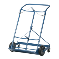 Professional Double Gas Cylinder Truck CC-2, Mold-on Rubber Wheels, 16-7/8" W x 7-1/4" L Base, 500 lbs. Les Distributions ICE