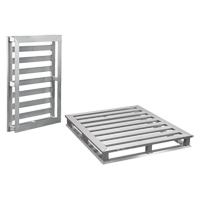 Palette &agrave; cadre tubulaire en aluminium 4 c&ocirc;t&eacute;s Les Distributions ICE
