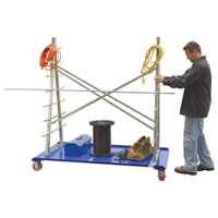 A-Frame Bar & Pipe Cart, Steel, 36-3/4" W x 73-3/4" D x 72-1/2" H, 2000 lbs. Capacity Les Distributions ICE