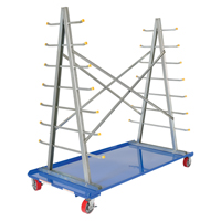 A-Frame Bar & Pipe Cart, Steel, 36-3/4" W x 73-3/4" D x 72-1/2" H, 2000 lbs. Capacity Les Distributions ICE