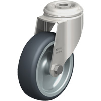 Stainless Steel Thermoplastic Elastomer Caster, Swivel, 4" (102 mm) Dia., 240 lbs. (108 kg.) Capacity Les Distributions ICE