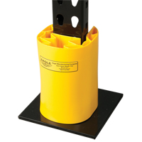 Butoir en poly pour rayonnage, 5" la x 6" lo x 8" h, Jaune Les Distributions ICE