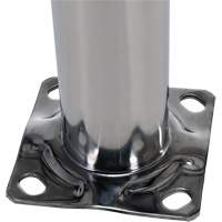 Safety Bollard, Stainless Steel, 36" H x 8" W, Silver Les Distributions ICE