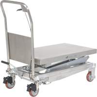 Manual Hydraulic Scissor Lift Table, 35-1/2" L x 20" W, Partial Stainless Steel, 800 lbs. Capacity Les Distributions ICE
