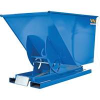 Self-Dumping Hopper, Steel, 1 cu.yd., Blue Les Distributions ICE