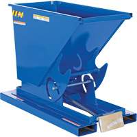 Self-Dumping Hopper, Steel, 1/3 cu.yd., Blue Les Distributions ICE