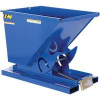 Self-Dumping Hopper, Steel, 1/2 cu.yd., Blue Les Distributions ICE