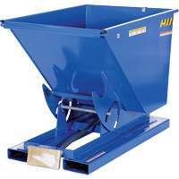 Self-Dumping Hopper, Steel, 1/2 cu.yd., Blue Les Distributions ICE