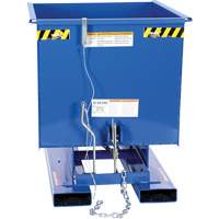 Self-Dumping Hopper, Steel, 1/2 cu.yd., Blue Les Distributions ICE