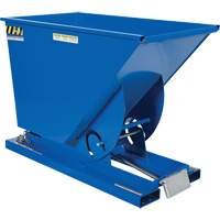 Self-Dumping Hopper, Steel, 3/4 cu.yd., Blue Les Distributions ICE