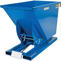 Self-Dumping Hopper, Steel, 3/4 cu.yd., Blue Les Distributions ICE
