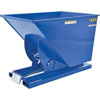 Self-Dumping Hopper, Steel, 1 cu.yd., Blue Les Distributions ICE