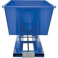 Self-Dumping Hopper, Steel, 1 cu.yd., Blue Les Distributions ICE
