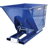 Self-Dumping Hopper, Steel, 1 cu.yd., Blue Les Distributions ICE