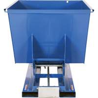 Self-Dumping Hopper, Steel, 1-1/2 cu.yd., Blue Les Distributions ICE