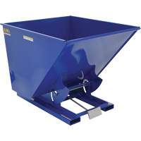 Self-Dumping Hopper, Steel, 2 cu.yd., Blue Les Distributions ICE