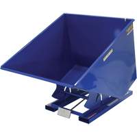 Self-Dumping Hopper, Steel, 2 cu.yd., Blue Les Distributions ICE