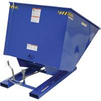Self-Dumping Hopper, Steel, 2 cu.yd., Blue Les Distributions ICE