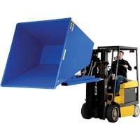 Self-Dumping Hopper, Steel, 2-1/2 cu.yd., Blue Les Distributions ICE