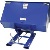 Self-Dumping Hopper, Steel, 3 cu.yd., Blue Les Distributions ICE